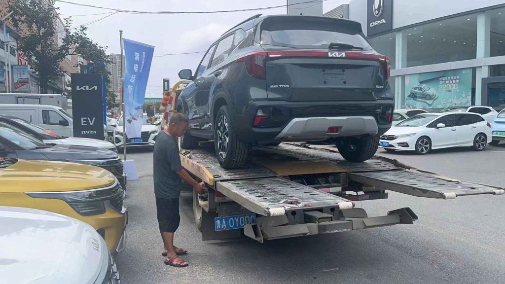 Kia cars shipped to Bishkek