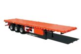 3 axle flatbed cargo transport semi trailer