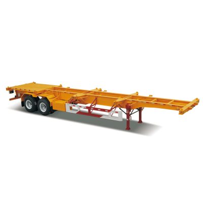 45ft 2 axle gooseneck skeleton semi trailer